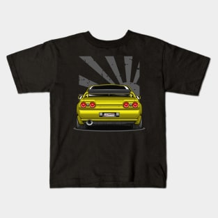 Monster Skyline GT-R R32 (Yellow Glossy) Kids T-Shirt